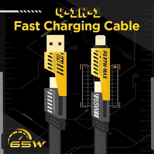 240W 4-in-1 USB-C Fast Charging Cable (2 Meter)