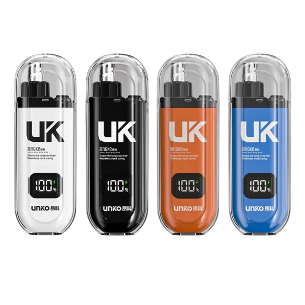 UNKO™ Advanced Nose Hair Trimmer – Rechargeable, Silent Motor & Digital Battery Indicator